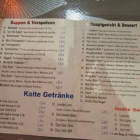 Menu at Asia-Chay Vegan Cuisine in Bottrop
