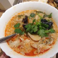 Tom yum soup  at Koko Thai & Vegetarian Cuisine in Bangkok