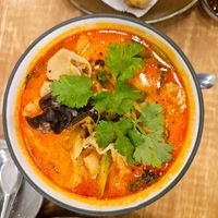 Tom Yum Mushroom Soup at Koko Thai & Vegetarian Cuisine in Bangkok