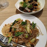 Glass noodle salad and pad Thai - veg at Koko Thai & Vegetarian Cuisine in Bangkok