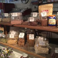 You can stock up on organic dried nuts, glutenfree baking mix and much more... at Cafe Samt in Enkoeping