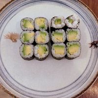 Avocado sushi maki at Yamazaki Sushi in Sevilla
