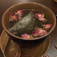 rose jasmin tea at Hum Vegan Cuisine in Berlin