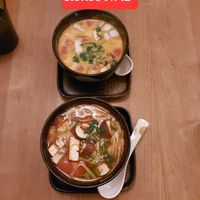 Vorsuppen Cocos und süß sauer at Hum Vegan Cuisine in Berlin