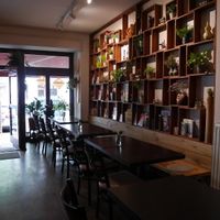 Inside at Hum Vegan Cuisine in Berlin