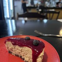 Cheesecake de frutas vermelhas  at SuBte Vegan in Sao Paulo