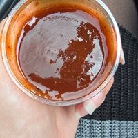 Honey hickory barbecue sauce. at Next Level Burger - Lake Oswego in Lake Oswego