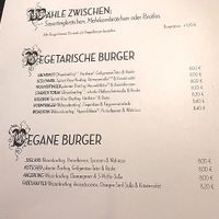 Auswahl an vegetarischen & veganen Burger at Hans im Glück in Mainz