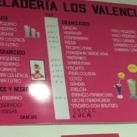 slush drinks  at Heladeria Los Valencianos in Isla Cristina