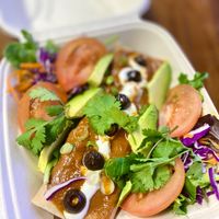 Raw enchilada  at Country Organics in Redding