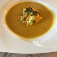 Saffron soup at Great Bistro in Budapest