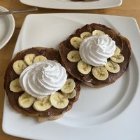 ‘Nutella’ & banana pancakes at Great Bistro in Budapest