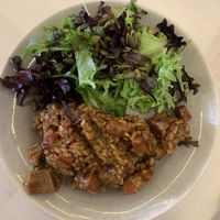 Mini portion of duck and chorizo rice  at O Xexexe in Costa Da Caparica