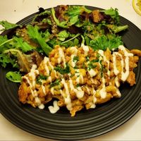 Vegan mac&cheese (AMAZING!) at O Xexexe in Costa Da Caparica