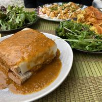 Vegan Francesinha at O Xexexe in Costa Da Caparica