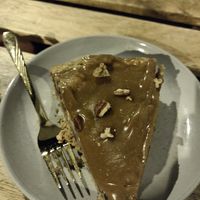 Vegan cheesecake at O Xexexe in Costa Da Caparica