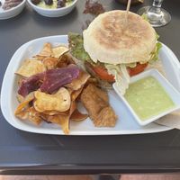 Burger  at Alfarroba Cafe in Albufeira
