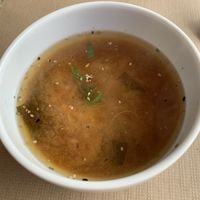 Miso soup. So good  at Alfarroba Cafe in Albufeira