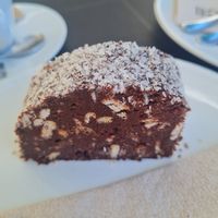 Salame de chocolate at Alfarroba Cafe in Albufeira