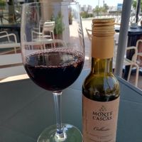Lovely wine at Alfarroba Cafe in Albufeira