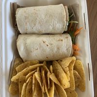 Tofu wraps   at Alfarroba Cafe in Albufeira