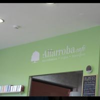 Inside the café at Alfarroba Cafe in Albufeira