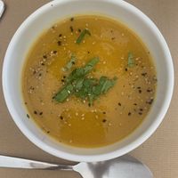 Sopa del día   at Alfarroba Cafe in Albufeira