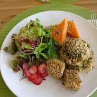 Dish of the day, soooo good! at Alfarroba Cafe in Albufeira