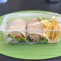 Takeaway Tofu Wrap at Alfarroba Cafe in Albufeira