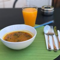 Soup of The Day at Alfarroba Cafe in Albufeira