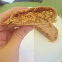 Pasties, melt in mouth texture at Alfarroba Cafe in Albufeira