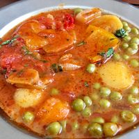 Veggie stew at ASDz Cafeteria in Sarajevo