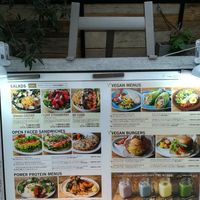 Vegan items were clearly marked at Mr. Farmer - Shinjuku in Tokyo