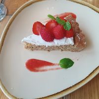 Vegan strawberry tart at Mr. Farmer - Shinjuku in Tokyo