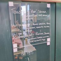 Daily special, I had the Reuben bagel! at Hey Plant Bae in Edinburgh