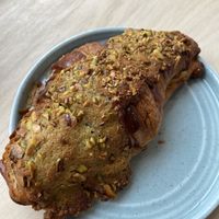Pistachio croissant   at Hey Plant Bae in Edinburgh