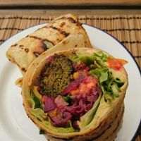 Falafel wrap  at Monkey in Chamonix-mont-blanc