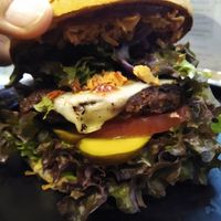 Western burger with cheese and bacon at Ich Bin So Frey in Landau