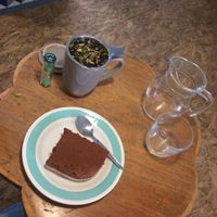 Speculoos/Chocolate mousse and lemon ginger tea  at La Face B in Lille