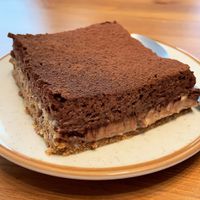 Speculoos and chocolate tart. at La Face B in Lille