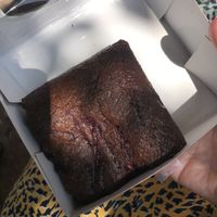 Vegan brownie! 😍 at PiqNiq in Menorca