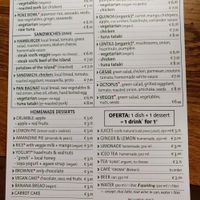 Piqniq menú in English at PiqNiq in Menorca