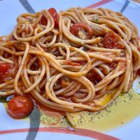 spaghetti primavera   at Le Campane in Oaxaca