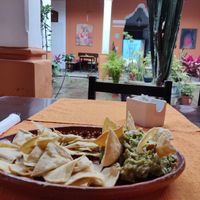 Vegan guacamole at Le Campane in Oaxaca