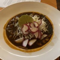 Pozole mushroom  at Le Campane in Oaxaca