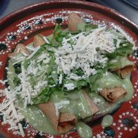 😋 rico tacos dorados at Le Campane in Oaxaca