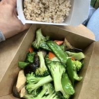 Veggie delight w/ brown rice at Veggie Village in Phoenix