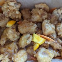 Orange chicken at Veggie Village in Phoenix