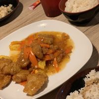 Orange chicken at Veggie Village in Phoenix