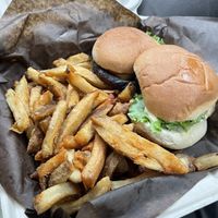 Mushroom sliders and fries  at The Townehouse Tavern in Sudbury